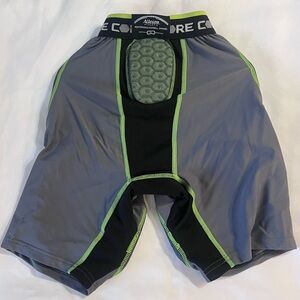 Alleson Youth Football Pant Gray, Black & Green SZ Large